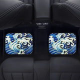 Custom Japanese Blue Waves Floor Mats