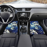 Custom Japanese Blue Waves Floor Mats