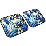 Custom Japanese Blue Waves Floor Mats