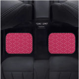 Custom Japanese Waves Floor Mats Red