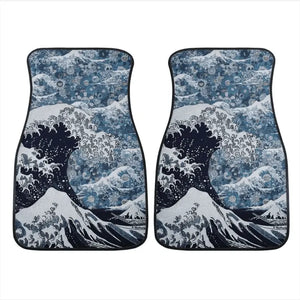 Custom Japanese Waves Floor Mats