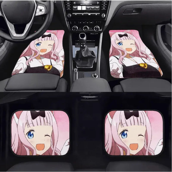 Custom Kawii Pink Anime Floor Mats