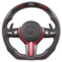 Custom Made - Tomu Carbon & Leather Steering Wheel - Optional LED Display