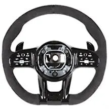 Custom Made - Tomu Carbon & Leather Steering Wheel - Optional LED Display