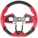 Custom Made - Tomu Carbon & Leather Steering Wheel - Optional LED Display