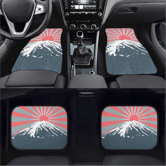 Custom Mount Fuji + Japanese Sunrise  Floor Mats