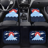 Custom Mount Fuji + Japanese Sunrise  + Waves Floor Mats