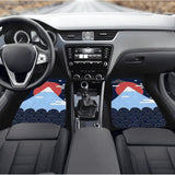 Custom Mount Fuji + Japanese Sunrise  + Waves Floor Mats