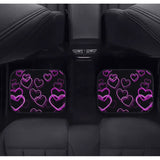 Custom Neo Pink Hearts Floor Mats