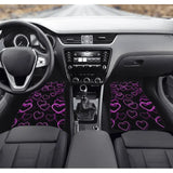 Custom Neo Pink Hearts Floor Mats