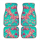 Custom Pink Blossom Floor Mats