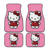 Custom Pink Kitty Cat Floor Mats