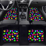 Custom Rainbow Hearts Floor Mats