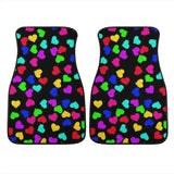 Custom Rainbow Hearts Floor Mats