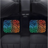 Custom Rainbow Leopard Floor Mats