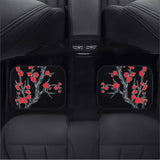 Custom Red Cherry Blossom Floor Mats