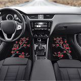 Custom Red Cherry Blossom Floor Mats