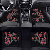 Custom Red Cherry Blossom Floor Mats