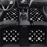 Custom Skull Shuriken Black Floor Mats