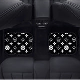 Custom Skull Shuriken Black Floor Mats