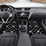 Custom Skull Shuriken Black Floor Mats