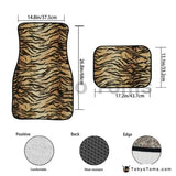 Custom Universal Leopard Car Floor Mats  -Yellow Leopard