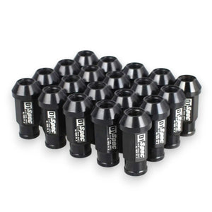 D1 Spec Universal Racing Wheel Lug Nuts Aluminum (Black)