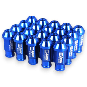 D1 Spec Universal Racing Wheel Lug Nuts Aluminum (Blue)