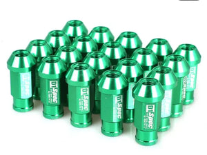 D1 Spec Universal Racing Wheel Lug Nuts Aluminum (Green)