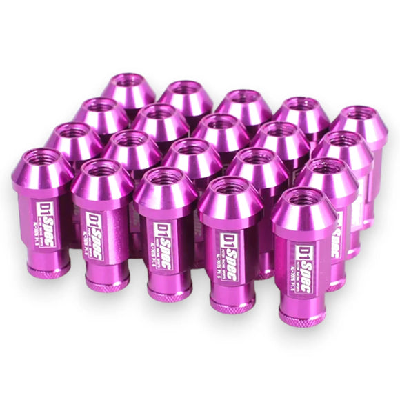 D1 Spec Universal Racing Wheel Lug Nuts Aluminum (Purple)