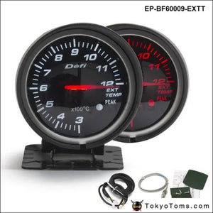 DEFI Bf STYLE 60mm Led Exhaust Gas Temp Ext Gauge - Tokyo Tom's