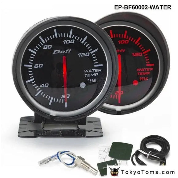 DEFI Bf STYLE 60mm  Water Temp Temperature Gauge - Tokyo Tom's