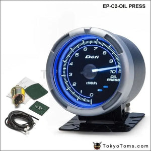 DF Link Meter Advance C2 Oil Pressure Gauge Blue - Tokyo Tom's