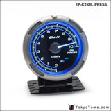 DF Link Meter Advance C2 Oil Pressure Gauge Blue - Tokyo Tom's