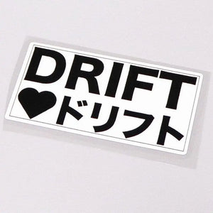 DRIFT HEART Japanese Sticker - Tokyo Tom's