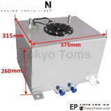 8 Gallon 30Lsilver Coated Aluminum Racing/Drifting Fuel Cell Gas Tank+Level Sender - Tokyo Tom's