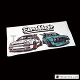 Euro Magic JDM Car Towel 75cm x 35cm