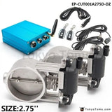 Exhaust Control Valve Dual Set W Remote Cutout Control For 2.5" 63mm Pipe 2 Sets - Tokyo Tom's