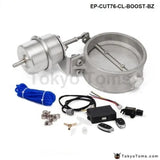 Exhaust Control Valve Set With Boost Actuator Cutout 3"76mm Pipe Closed With Wireless Remote Controller Set - Tokyo Tom's