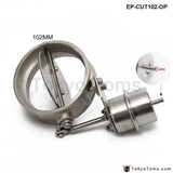 Exhaust Control Valve Set With Vacuum Actuator Cutout 102mm Pipe Open Style With Wireless Remote Controller - Tokyo Tom's