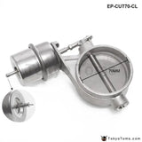 Exhaust Control Valve Set With Vacuum Actuator Cutout 70mm Pipe Close Style With Wireless Remote Controller - Tokyo Tom's