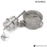 Exhaust Control Valve Set With Vacuum Actuator Cutout 89mm Pipe Close Style With Wireless Remote Controller - Tokyo Tom's