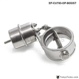 Exhaust Control Valve With Boost Actuator Cutout 2.5" 63mm Pipe Opend With Wireless Remote Controller Set - Tokyo Tom's