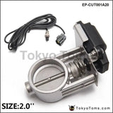 2.5"/63mm Exhaust Control Valve/ Exhaust Cut Out Valve - Low Pressure For Exhaust Catback Downpipe - Tokyo Tom's