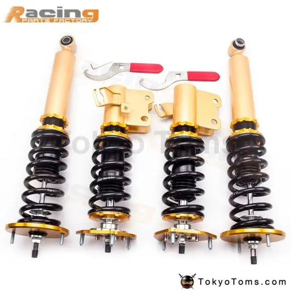 FOR NISSAN 240SX S14 JDM 95-98 ADJUSTABLE DAMPER COILOVERS HIGH LOWER SPRING Suspension Top Mount Damper Shock Strut 95-98