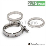 2.75" Self Aligning Male/Female V-Band Vband Clamp Stainless Steel Flange Kit - Tokyo Tom's