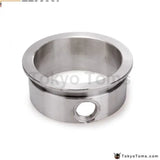 Flange 3" V-Band Flange With Integrated O2 Bung Port, Stainless Steel ,Wideband Port - Tokyo Tom's