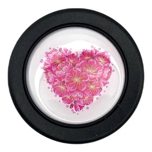 Flower Heart Horn Button