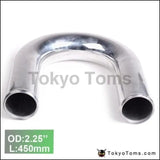 2Pcs/Unit 57Mm 2.25" 180 Degree Aluminum Turbo Intercooler Pipe Tube Piping L:450 Mm For Audi Tt/S3/For - Tokyo Tom's