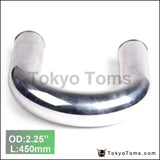 2Pcs/Unit 57Mm 2.25" 180 Degree Aluminum Turbo Intercooler Pipe Tube Piping L:450 Mm For Audi Tt/S3/For - Tokyo Tom's